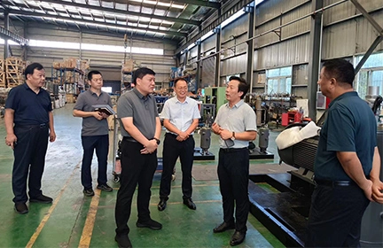 Zhangtao, Deputy Secretary and County magistrate of Wuzhi Country led the person in charge of the county science and technology bureau to visit the Auliss factory for inspection and guidance.